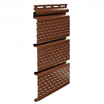 Софит FineBer коллекция Extra Color, с перфорацией 3х досок , могано 3000мм на сайте Стройсервис
