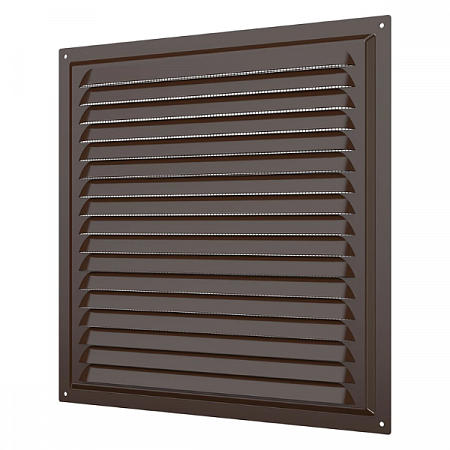Решетка вытяжная стальная 3030МЭ коричневая ERA на сайте Стройсервис

