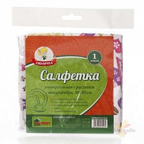 Салфетка д/уборки универсальная микрофибра 30х30см "Умничка" на сайте Стройсервис
