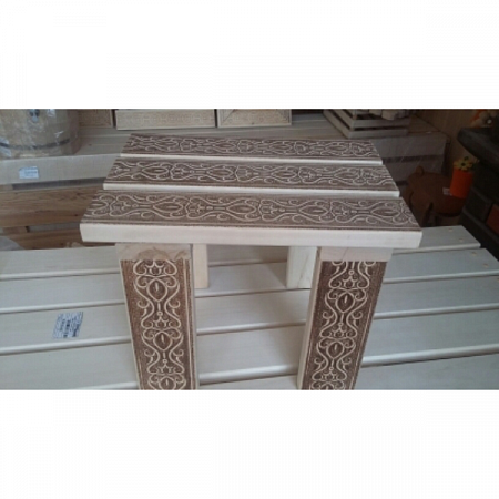 Табурет 400*290*300 липа горячего тиснения (в ассорт.) (1)