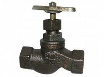 Клапан запорный (вентиль) 15кч18п1 чугун Ду15 Ру16  на сайте Стройсервис
