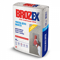 Штукатурка цементная декор. белая Брозекс FS 3002 Фасад Деко Короед, 25кг на сайте Стройсервис
