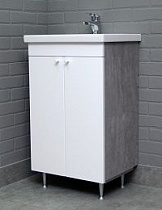 Тумба-умывальник Домино Como 50 бетон (умыв. Como 50) без ящика на сайте Стройсервис
