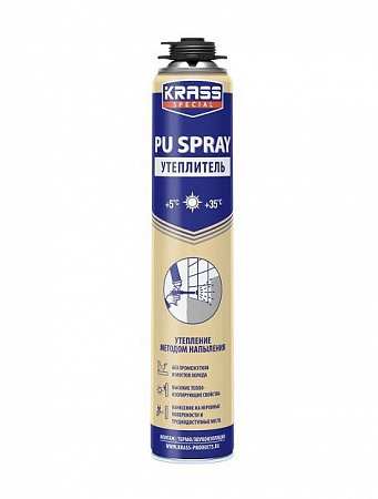 Утеплитель напыляемый KRASS Special PU Spray 0,8л  на сайте Стройсервис
