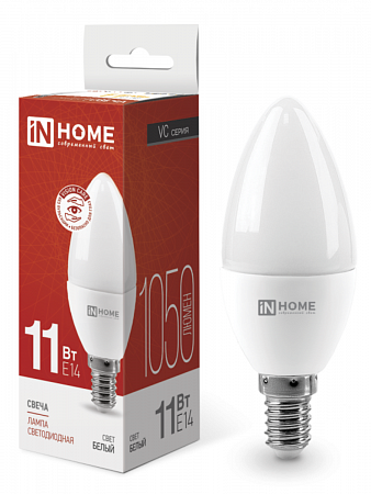 Лампа светодиодная LED-СВЕЧА-VC 11Вт нейтр. бел. 230В 4000К IN HOME на сайте Стройсервис

