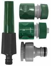 Набор поливочный 1/2" (насадка для полива+фитинги) 4 предм. на сайте Стройсервис
