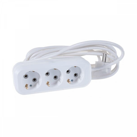 Удлинитель 3*5 м  с/з 10А IP20 У10-554 ПВС 3*0,75 UNIVersal 554-05 на сайте Стройсервис
