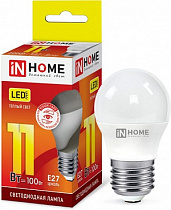 Лампа светодиодная LED-ШАР-VC 11Вт тепл. бел. 230В 3000К IN HOME на сайте Стройсервис
