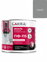 Эмаль ПФ-115 серая 2кг Лакра на сайте Стройсервис
