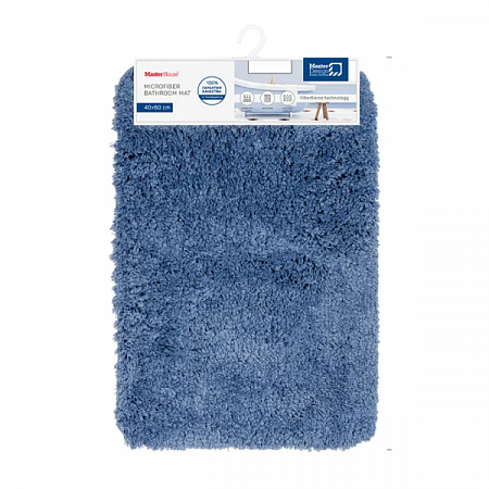Коврик для ванной Лапша(шенилл) 40*60 голубой 60491 Master House на сайте Стройсервис
