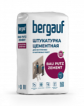 Штукатурка цементная Bergauf Bau Putz Zement, 25кг  на сайте Стройсервис
