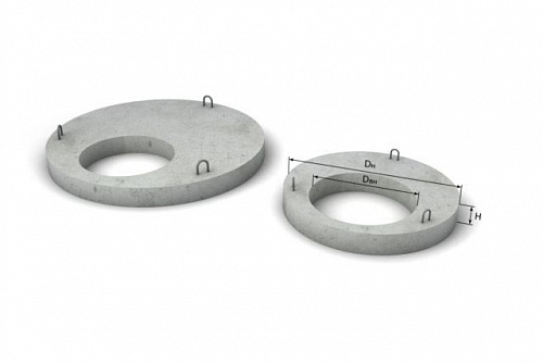 Крышка кольца ЖБИ 1000  ГОСТ 8020-2016 класс бетона В25 на сайте Стройсервис
