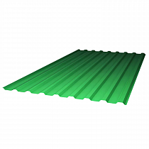 Поликарбонат    МП-20  0,8 мм,  1,15 м x 2,0 м  Профилированный ЗЕЛЁНЫЙ  SUNNEX   на сайте Стройсервис
