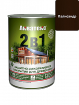 Защитно-декоративное покрытие для древесины Акватекс 2в1 палисандр 0,8л на сайте Стройсервис
