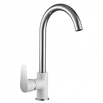 Смеситель для кухни GROSS AQUA Space White Chrome 3118288CW-B02  на сайте Стройсервис
