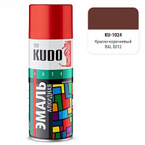 Эмаль алкидная универсальная красно-коричневая 520мл KU-1024 KUDO на сайте Стройсервис
