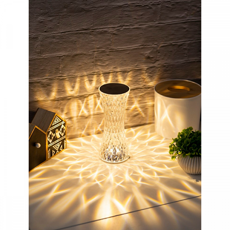 Светильник декор. настольный Crystal Waist 190x80 сенсор/димм 19163 СТАРТ