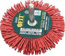 Щетка крацовка "колесо"  75мм нейлоновая со штифтом на сайте Стройсервис

