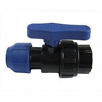 Кран шаровой вода д/ПНД труб Дн20*3/4мм ВР комбинированный. на сайте Стройсервис
