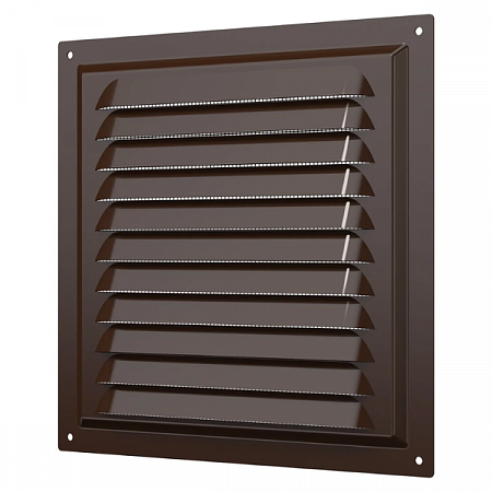 Решетка вытяжная стальная 2020МЭ коричневая ERA на сайте Стройсервис
