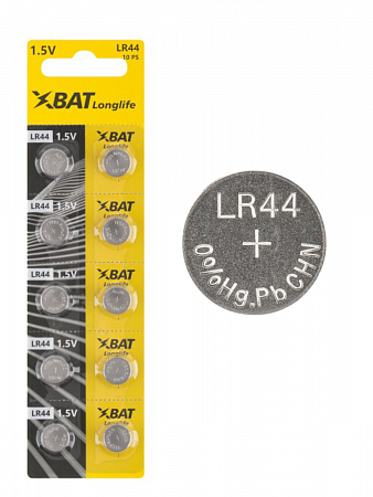 Батарейка щелочная, 1,5 В, тип "Таблетка" LR44  , 10 шт.LR44 на сайте Стройсервис

