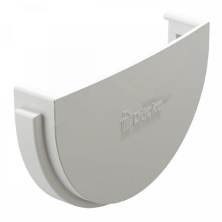 Docke STANDARD Заглушка желоба (белый) 120мм на сайте Стройсервис
