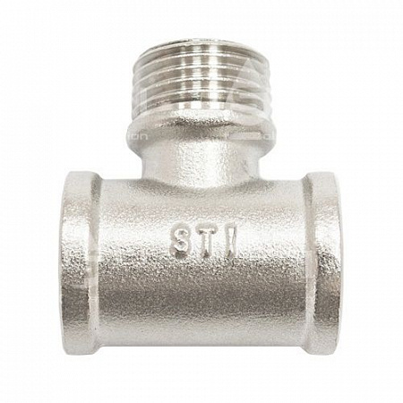 Тройник латунь 3/4" ВР/НР/ВР никел. на сайте Стройсервис
