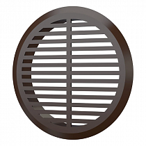 Решетка дверная переточная круглая 05ДП коричневый ERA  на сайте Стройсервис
