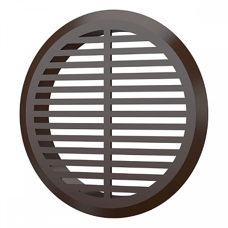Решетка дверная переточная круглая 05ДП коричневый ERA  на сайте Стройсервис
