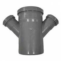 Крестовина канализ. серая Ду 110* 50* 50мм 45° PP-Н Flextron на сайте Стройсервис
