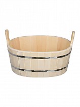 Ушат - шайка Липа в форме овала 20 л. на сайте Стройсервис
