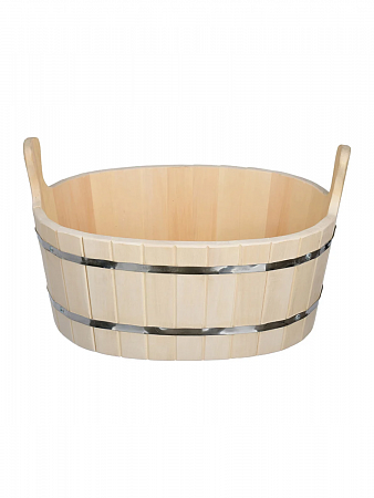 Ушат - шайка Липа в форме овала 20 л. на сайте Стройсервис
