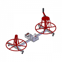 Станок для перемотки кабеля СПК 0,4-30Р (внешний диаметр приемной бухты до 400мм, вес бухты - до 30 кг, в комплекте с измерителем длинв кабеля ИДК-20) на сайте Стройсервис
