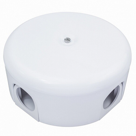 Коробка распределительная d78мм ЛИЗЕТТА (в компл. 4 кабельных ввода) ABS-пластик бел. Bironi B1-521-21-K на сайте Стройсервис
