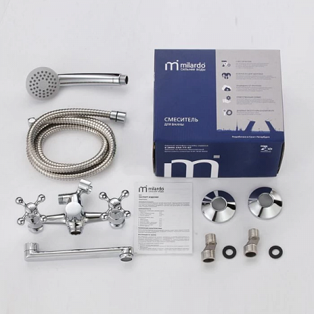 Смеситель для ванны Duplex DUPSB02M02 Milardo