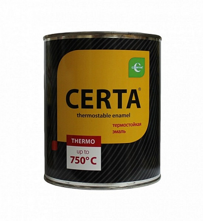 Эмаль термостойкая серебристая 0,8л Церта на сайте Стройсервис
