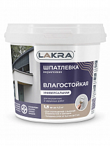 0008033 Шпатлевка акриловая универсальная Лакра для внутренних и наружных работ 1,5кг Россия на сайте Стройсервис

