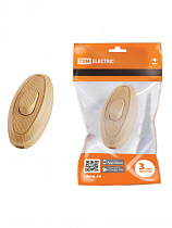 Выключатель на шнур 6А 250В ЭКО сосна TDM на сайте Стройсервис
