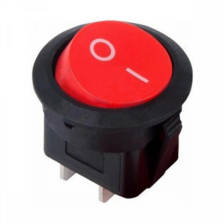 Выключатель клавишный круглый 250В 6А (2с) ON-OFF красн. (RWB-213 SC-214 MRS-102-8) Rexant 36-2560 на сайте Стройсервис
