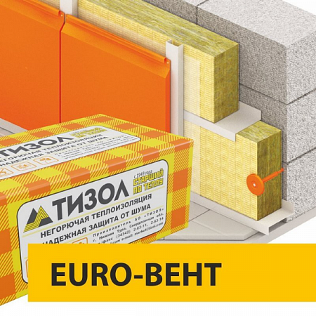 Утеплитель Тизол  EURO-Вент70 100*1000*600*4шт (1)