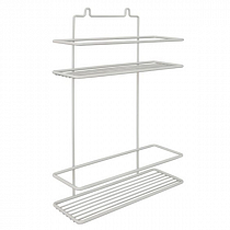 Полка прямоугольная 2яруса (белая, высокий борт) 250*85*365 П0001290 на сайте Стройсервис
