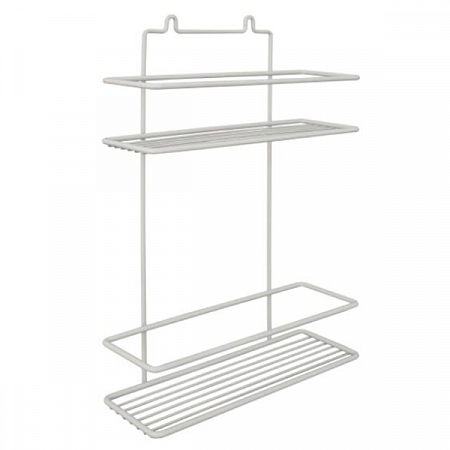 Полка прямоугольная 2яруса (белая, высокий борт) 250*85*365 П0001290 на сайте Стройсервис
