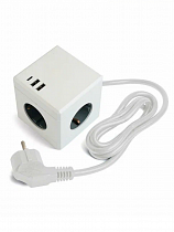 STEKKER Удлинитель 3x1, 3 роз., с/з 16А 2USB+1С,  1.5м, HM10-41-01 серия Comfort 49571 91 на сайте Стройсервис
