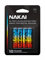 Элемент питания алкалиновый LR03 NAKAI Hi-Tech 4xBL на сайте Стройсервис
