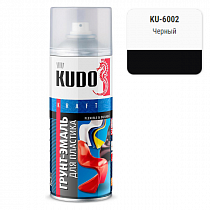 Грунт-эмаль для пластика черный 520мл KU-6002 KUDO на сайте Стройсервис
