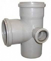 Крестовина канализ. серая Ду 110*110* 50мм 90° 2-х пл. правый РР-Н Flextron на сайте Стройсервис
