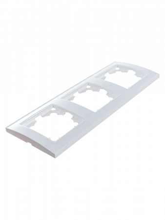 Рамка 3-м Бриллиант горизонт. белая 7947489 UNIVersal (2)
