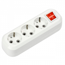 Колодка УЗВ-3-GRAND 5230 трехместная с выключателем и заземлением 5230 IN HOME на сайте Стройсервис
