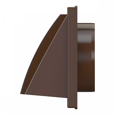 Решетка с обратным клапаном 1515К10ФВ D100 пластик коричневый ERA (2)