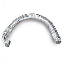 Соединительный шланг Ду-25 80см угловой  на сайте Стройсервис
